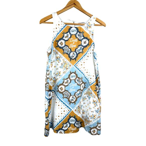 Reformation Jessi Linen Mini Dress - L'isola Di Capri Size 8 - Picture 5 of 13